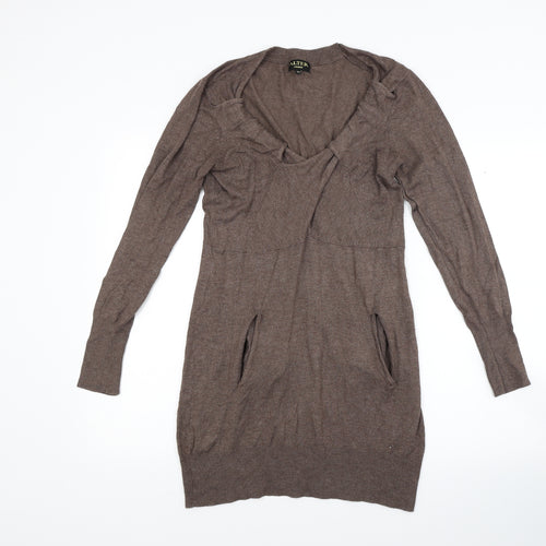 Alter London Womens Brown   Jumper Dress  Size M