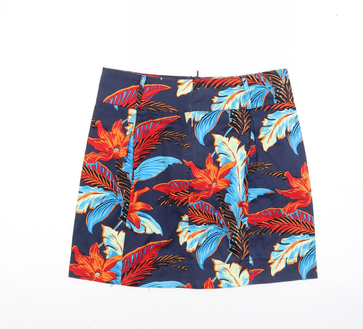 Ad lib Womens Multicoloured Floral Mini Skirt Size 8