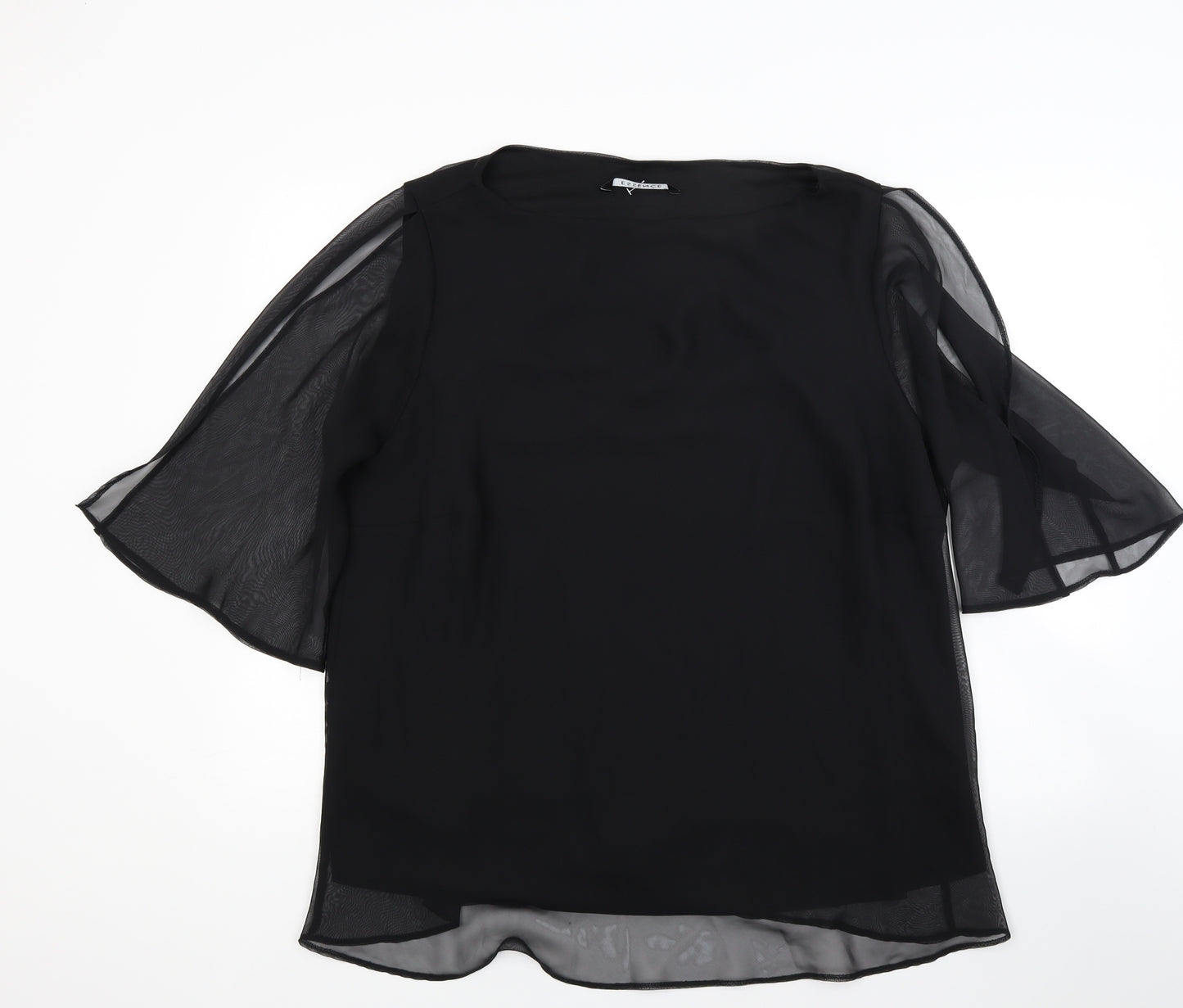 essence Womens Black   Basic Blouse Size 26