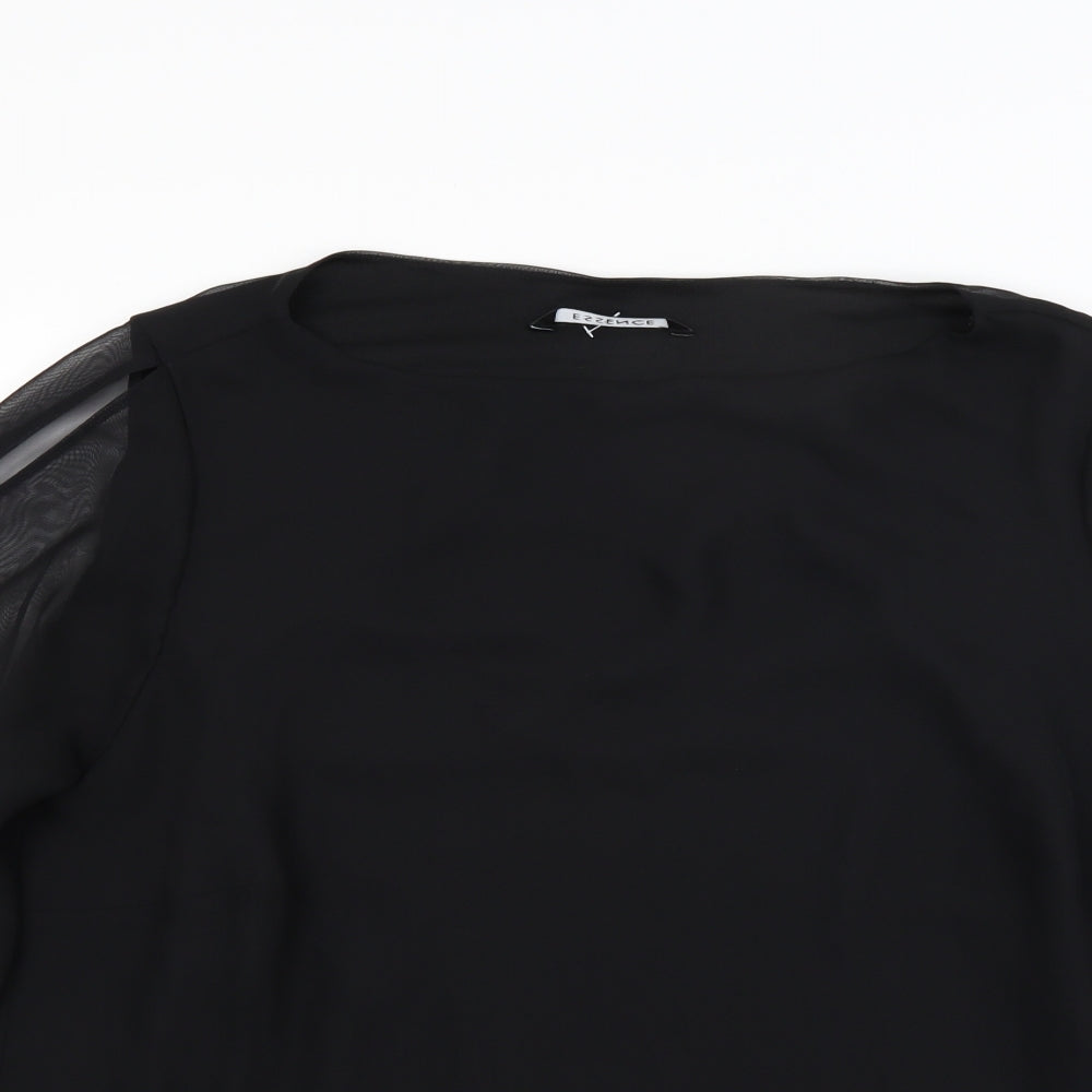 essence Womens Black   Basic Blouse Size 26