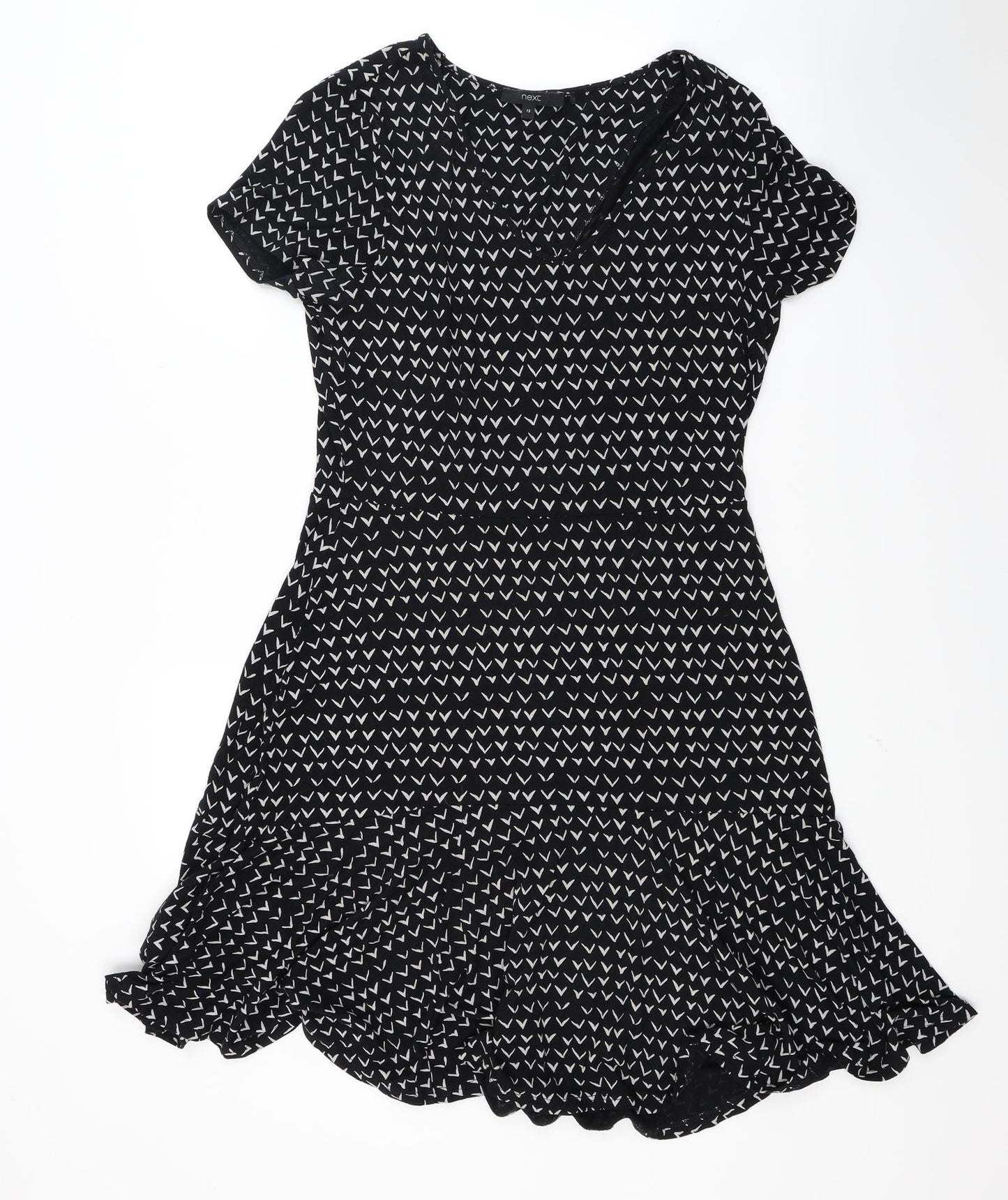 NEXT Womens Black   T-Shirt Dress  Size 12