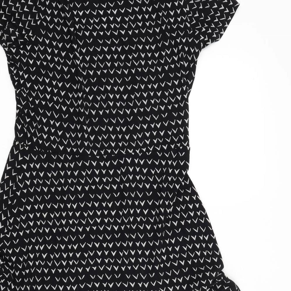 NEXT Womens Black   T-Shirt Dress  Size 12