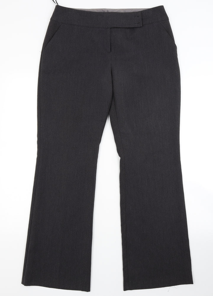 Dorothy Perkins Womens Grey   Trousers  Size 12 L29 in