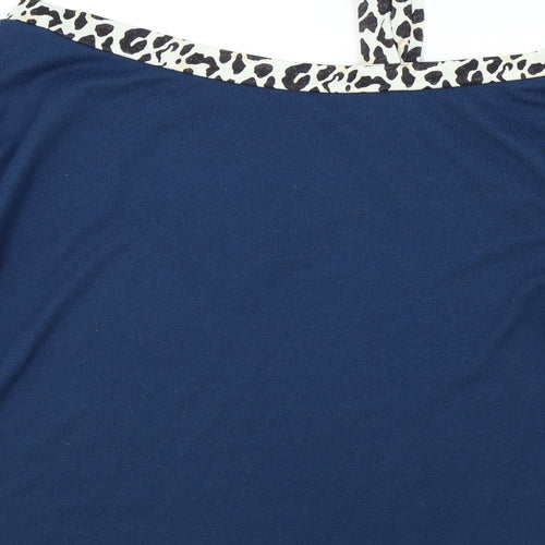 Preworn Womens Blue Animal Print  Pullover Jumper Size XL