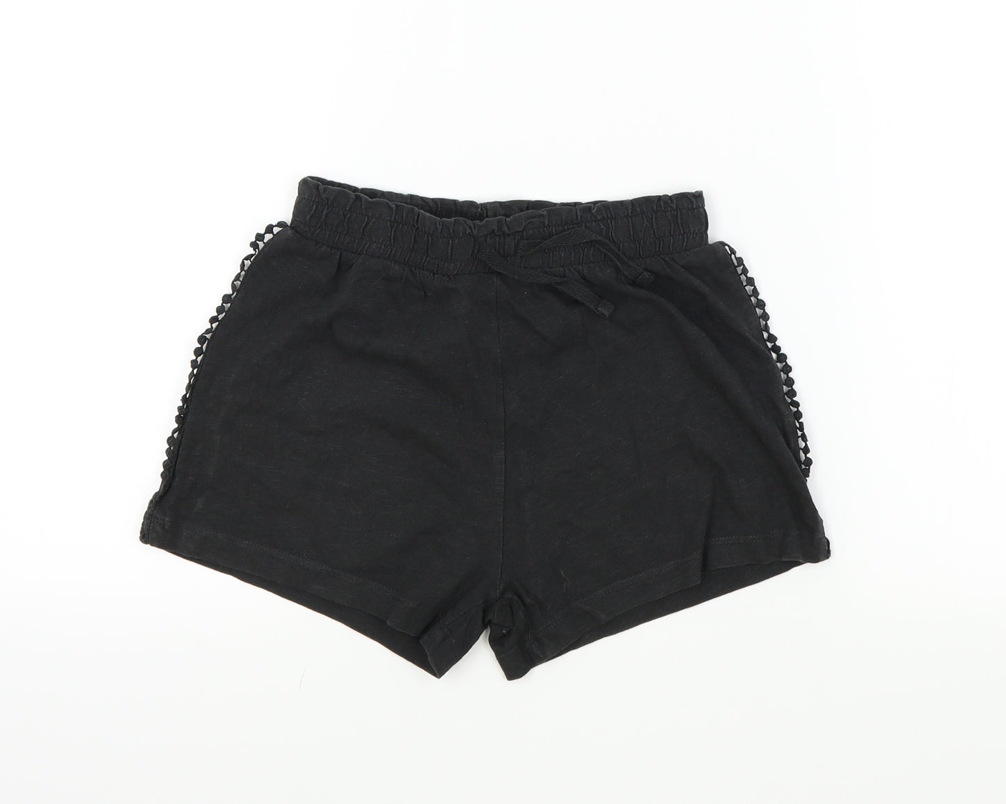 TU Girls Black Colourblock  Bermuda Shorts Size 11 Years - Frill Detail