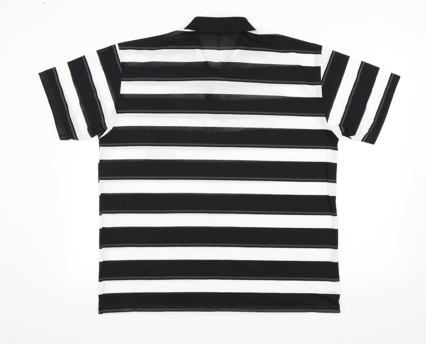 Lucky Mens Black Striped   T-Shirt Size XL