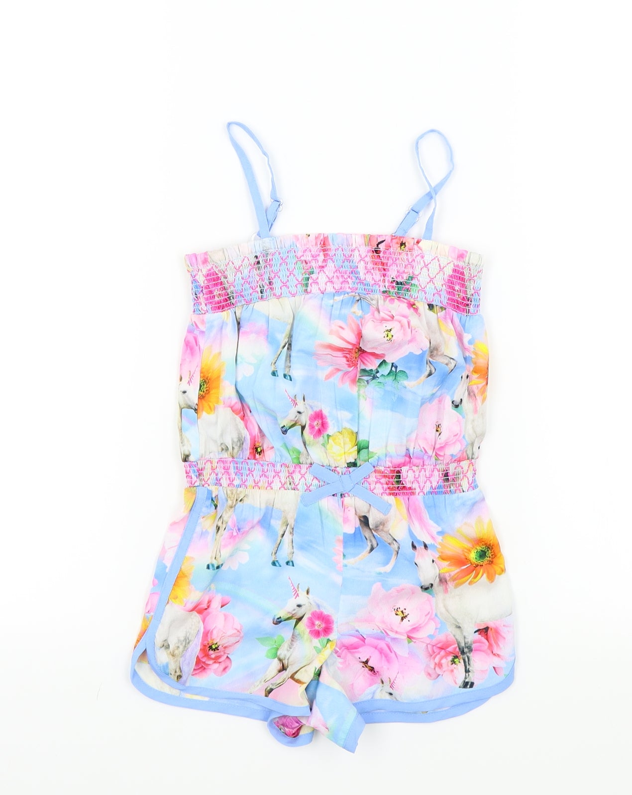 Monsoon Girls Multicoloured Floral  Jumpsuit One-Piece Size 4 Years