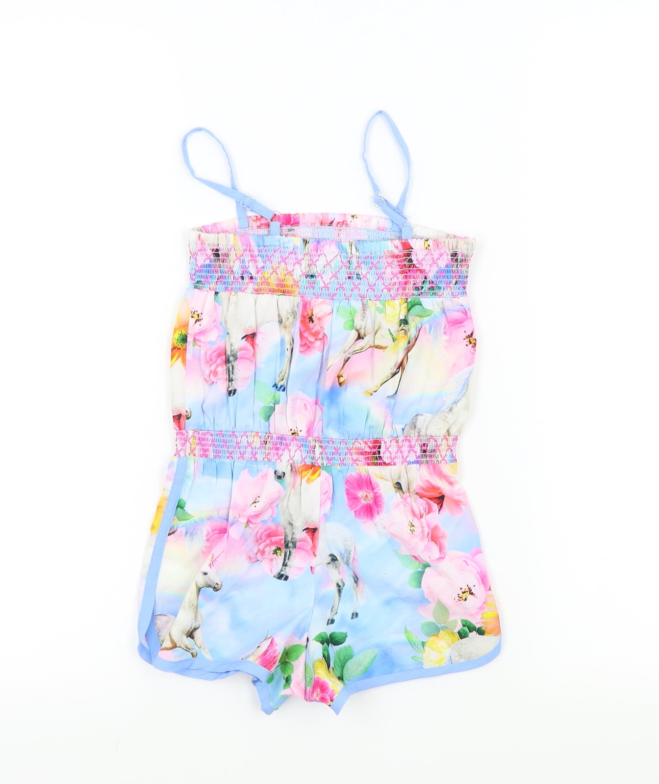 Monsoon Girls Multicoloured Floral  Jumpsuit One-Piece Size 4 Years