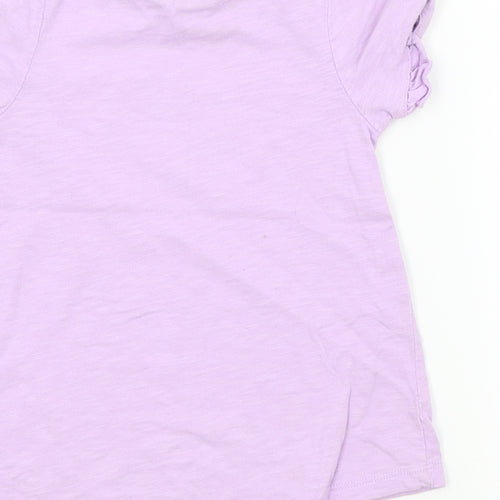 TU Girls Purple Colourblock  Basic T-Shirt Size 3-4 Years  - Disney Aladdin