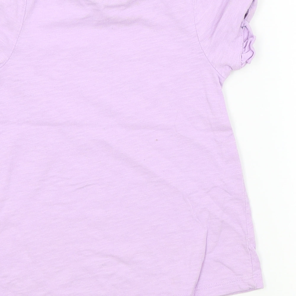 TU Girls Purple Colourblock  Basic T-Shirt Size 3-4 Years  - Disney Aladdin