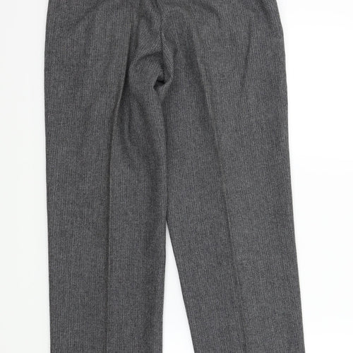 NICO Womens Grey Check  Trousers  Size 10 L26 in