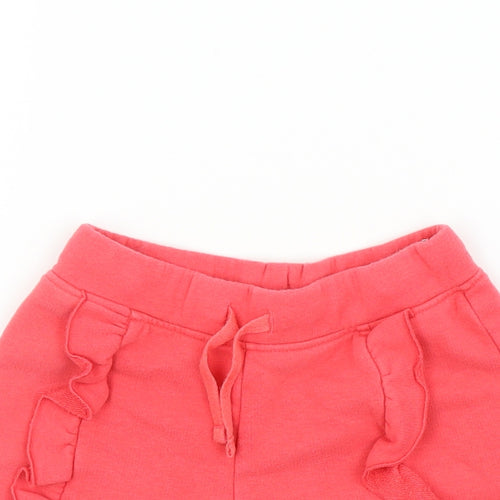 M&S Girls Orange   Bermuda Shorts Size 3-4 Years