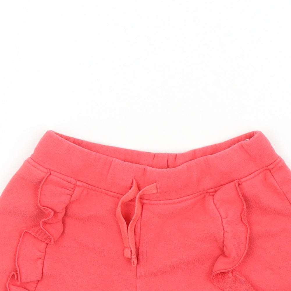 M&S Girls Orange   Bermuda Shorts Size 3-4 Years