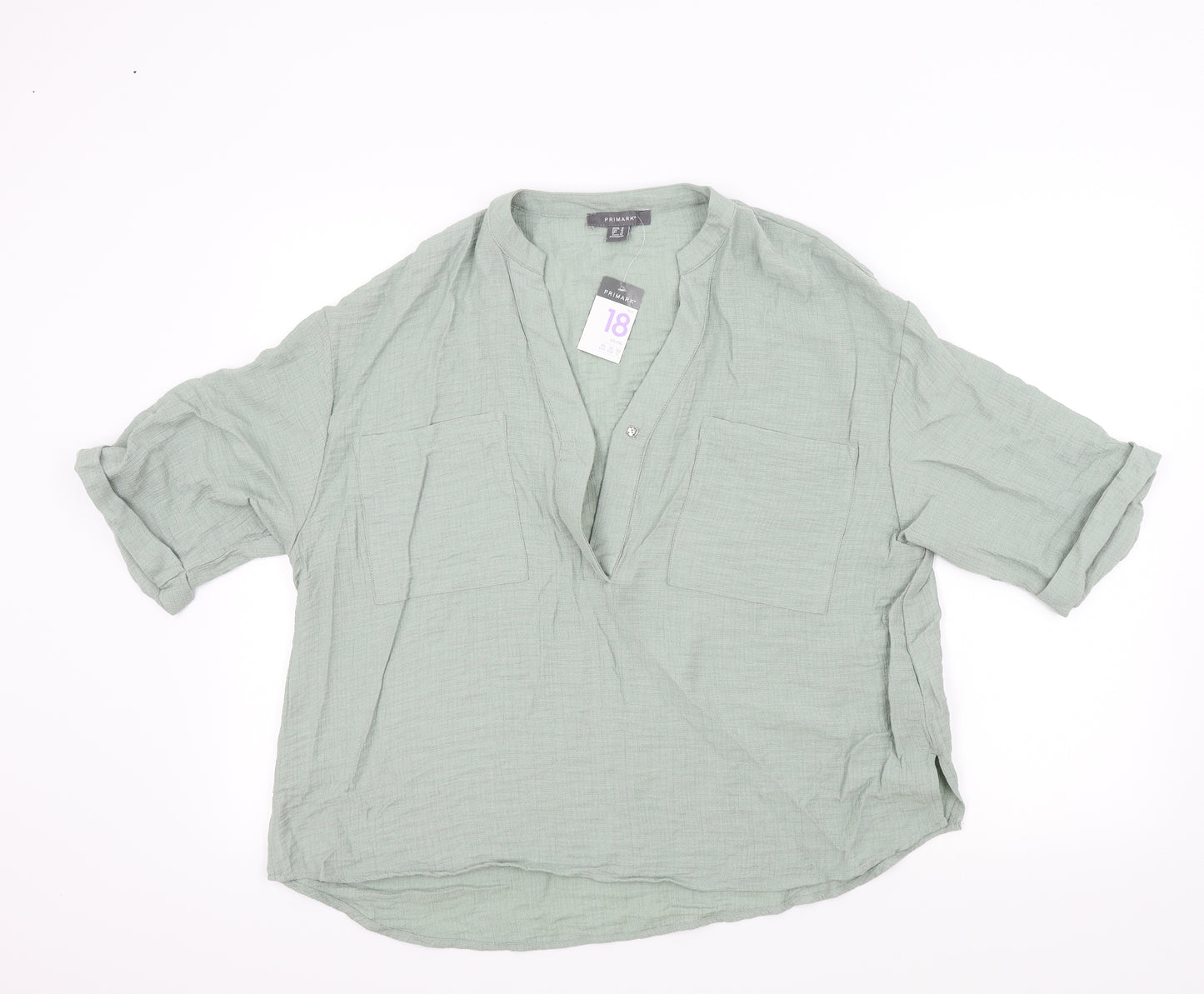 Primark Womens Green   Basic Blouse Size 18