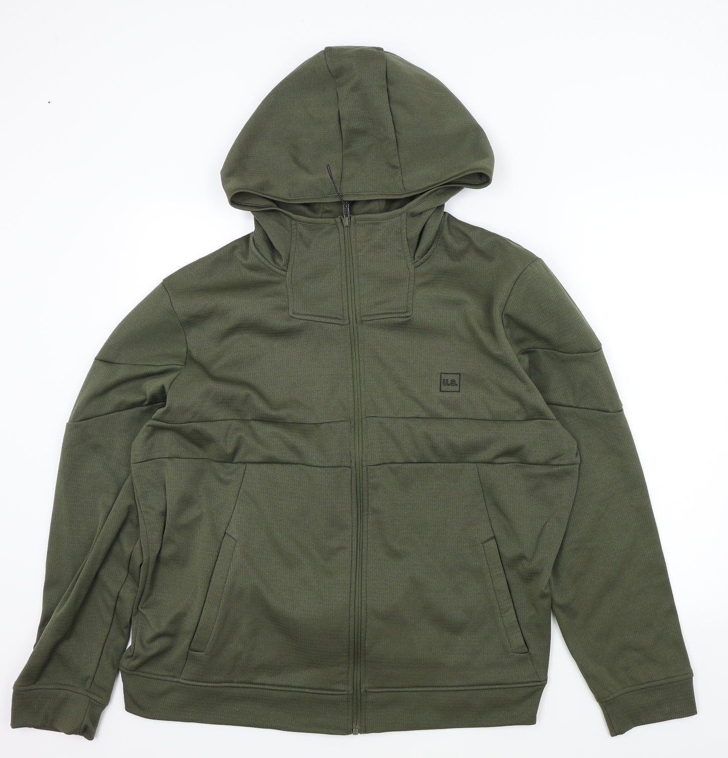 US Mens Green   Full Zip Hoodie Size XL
