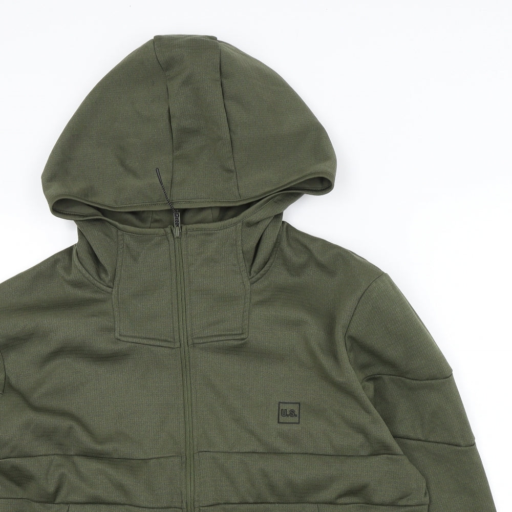 US Mens Green   Full Zip Hoodie Size XL