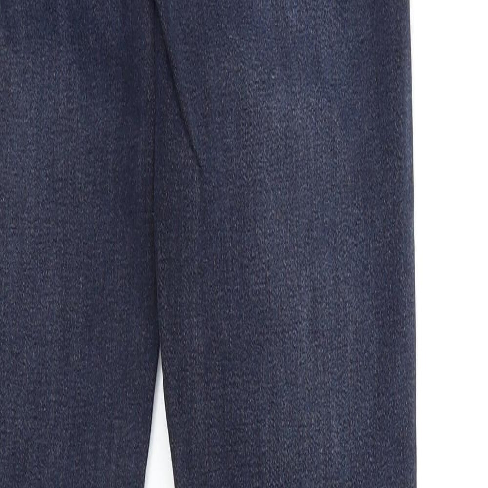 NEXT Womens Blue Houndstooth  Skinny Jeans Size 8 L29 in