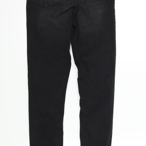 Denim & Co. Womens Black   Skinny Jeans Size 10 L29 in
