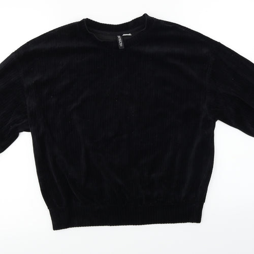 H&M  Womens Black   Pullover Jumper Size S