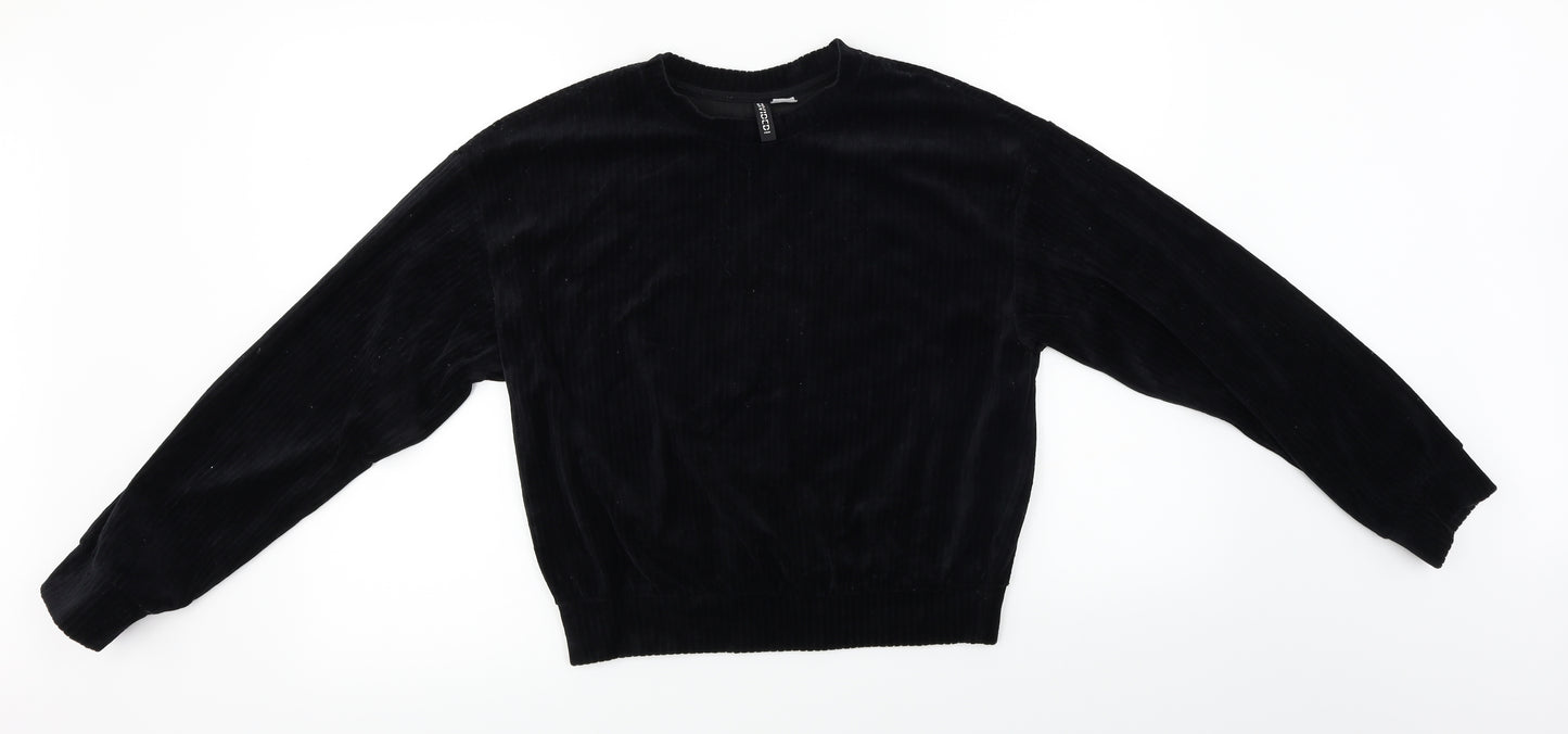 H&M  Womens Black   Pullover Jumper Size S