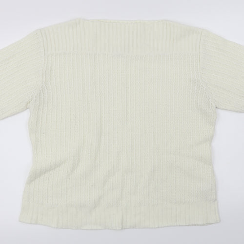 Editions  Womens Ivory   Pullover Jumper Size XL