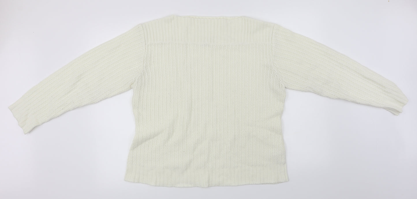 Editions  Womens Ivory   Pullover Jumper Size XL