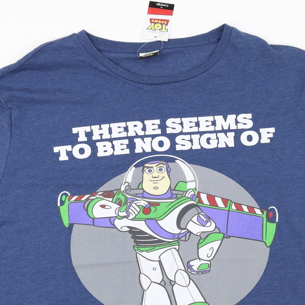 George  Mens Blue    T-Shirt Size 3XL