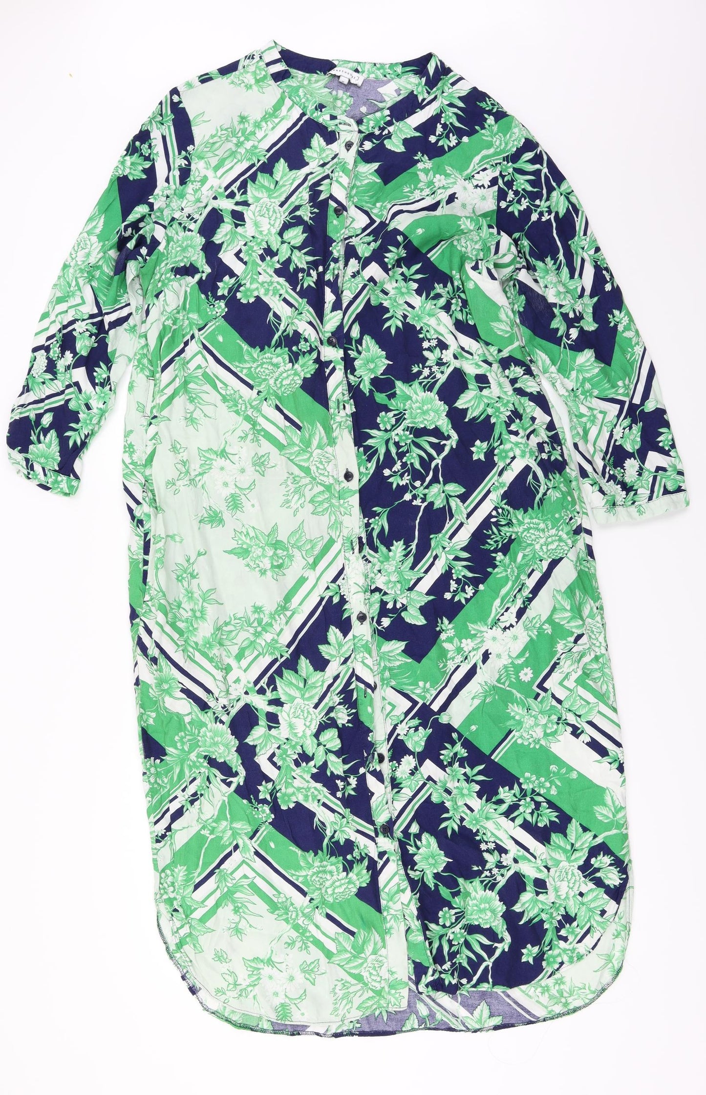 Warehouse  Womens Green Floral  A-Line  Size 16