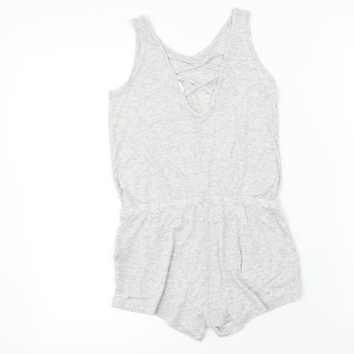 H&M  Girls Grey   Jumpsuit One-Piece Size 8-9 Years