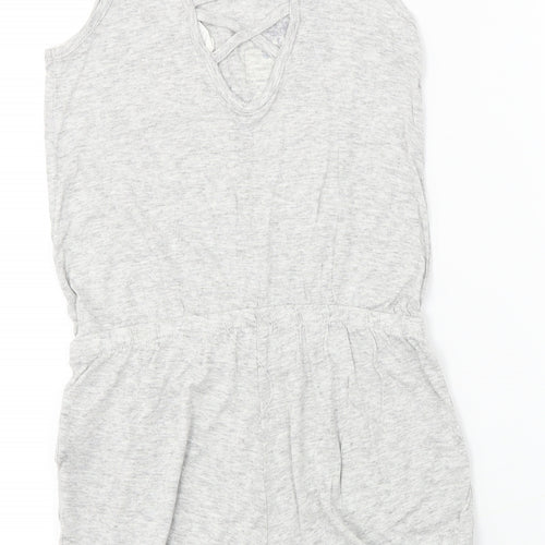 H&M  Girls Grey   Jumpsuit One-Piece Size 8-9 Years