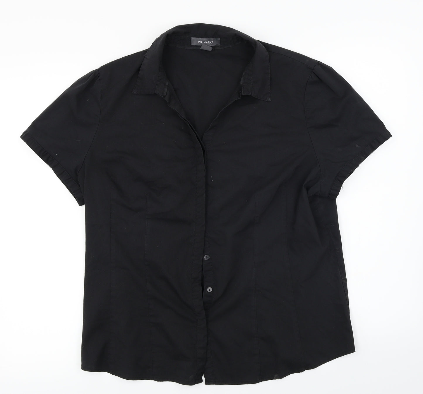Primark  Womens Black   Basic Button-Up Size 18