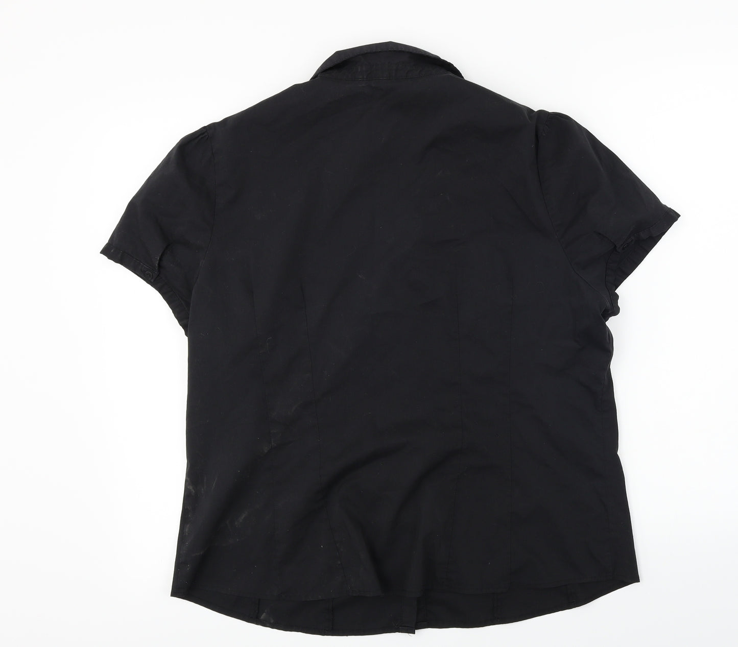 Primark  Womens Black   Basic Button-Up Size 18