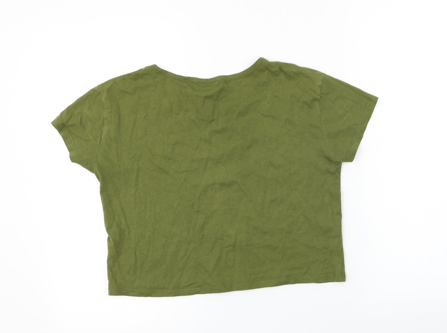 M&Co Girls Green   Basic T-Shirt Size 13 Years