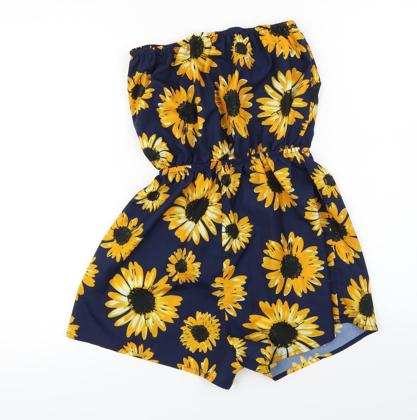 SheIn  Womens Blue Floral  Jumpsuit One-Piece Size S