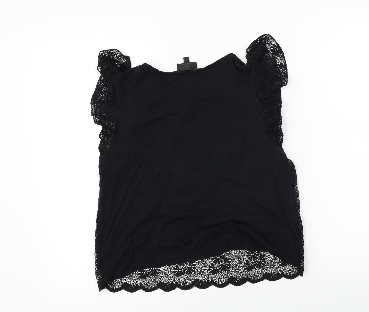 Topshop  Womens Black   Basic T-Shirt Size 10