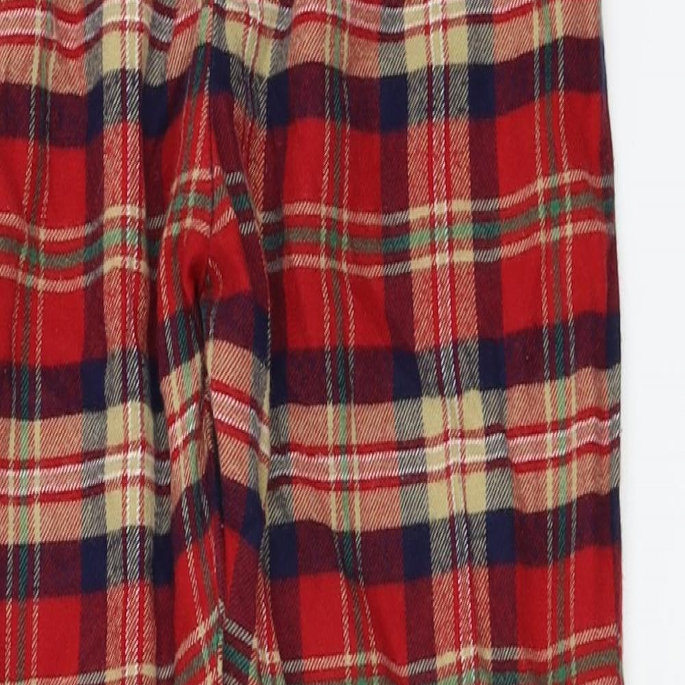 NEXT  Boys Red Check   Trousers Size 7-8 Years