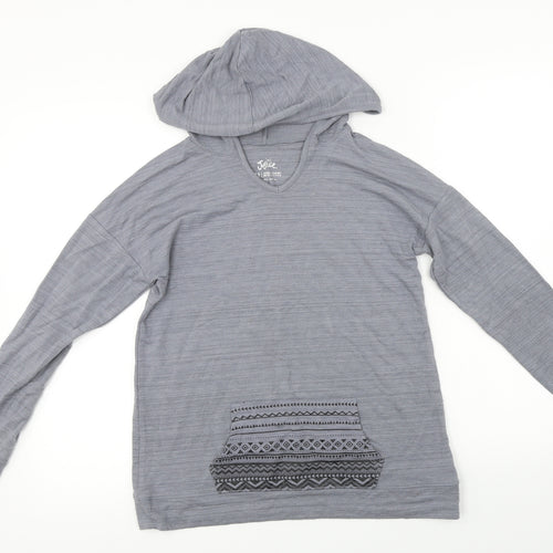 Justice  Womens Grey   Pullover Hoodie Size 14