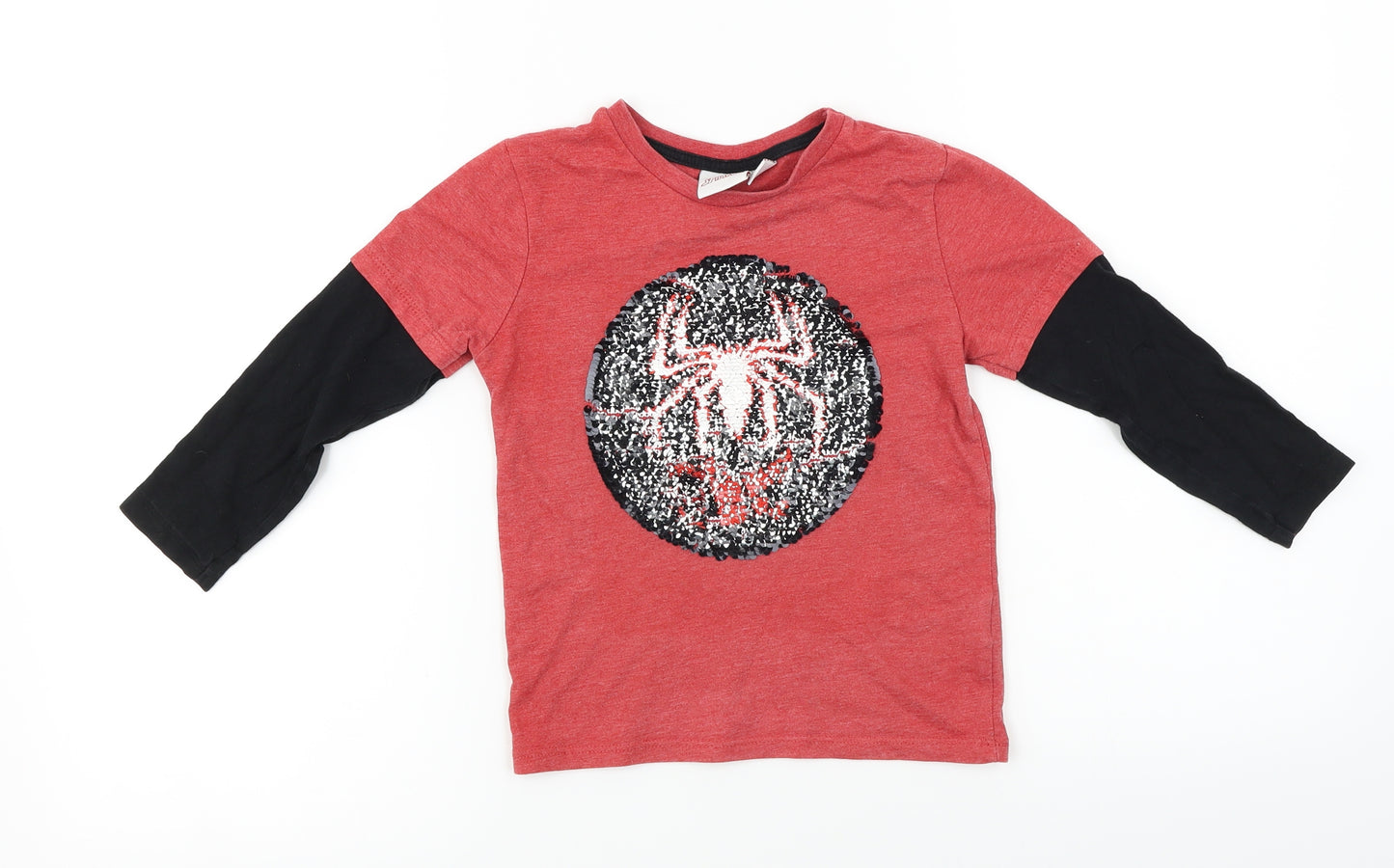 Marvel  Boys Red   Basic T-Shirt Size 3-4 Years