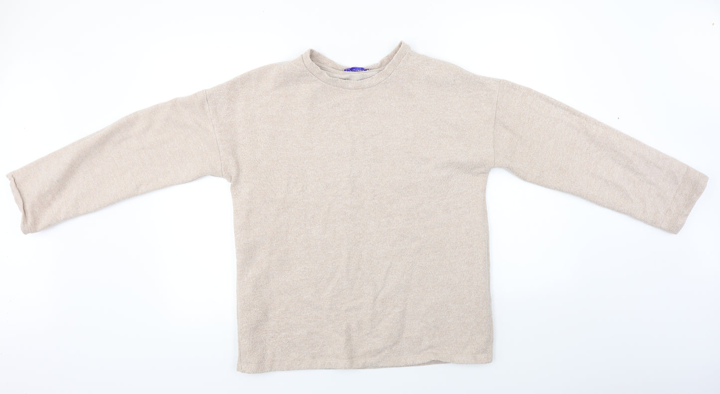 Zara Womens Beige   Pullover Jumper Size S