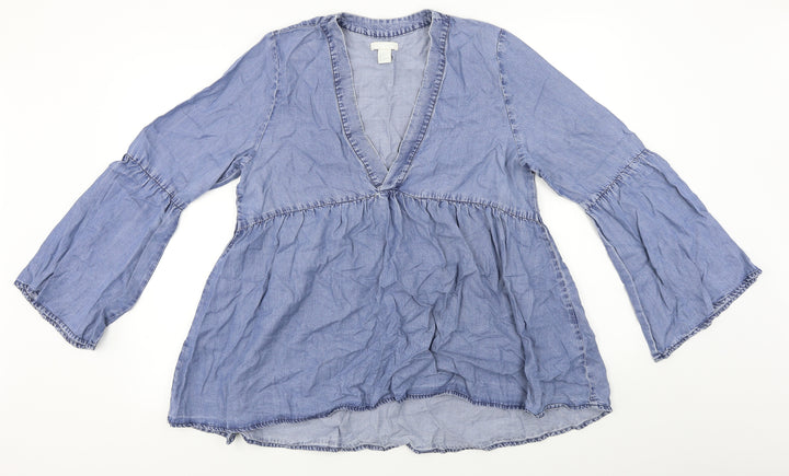 H&M Womens Blue A-Line Size 10