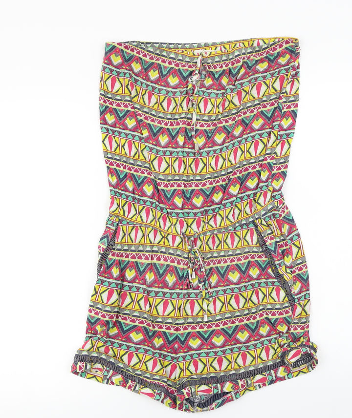 NEXT Womens Red Herringbone Jumpsuit One-Piece Size 10