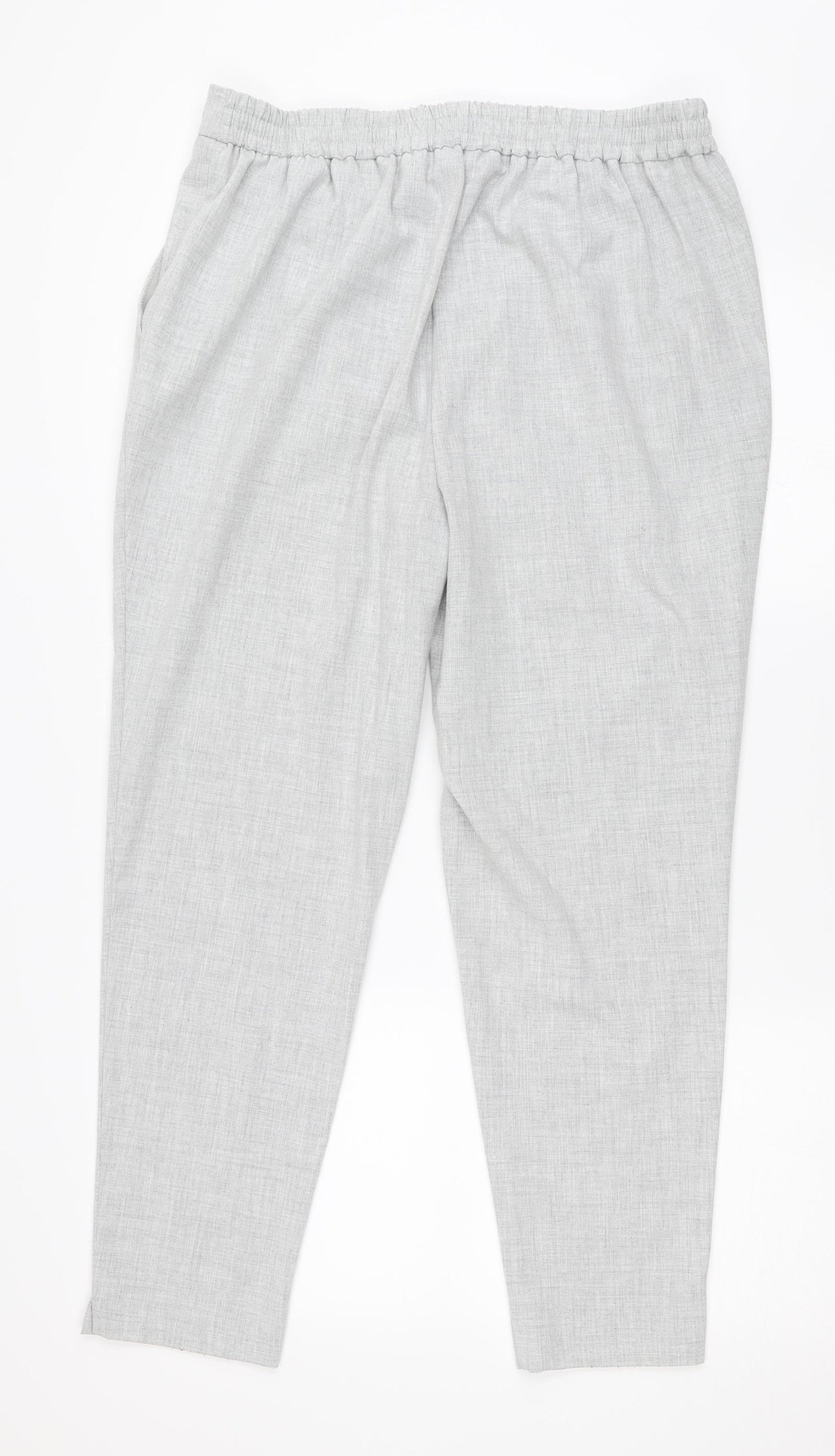 F&F Womens Grey   Capri Trousers Size 14 L26.5 in