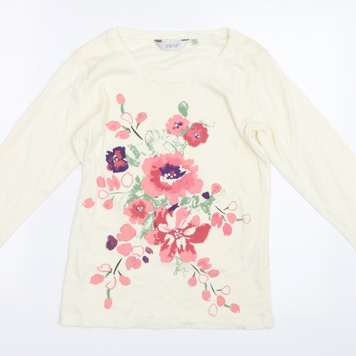 EWM Womens Ivory   Basic T-Shirt Size 10