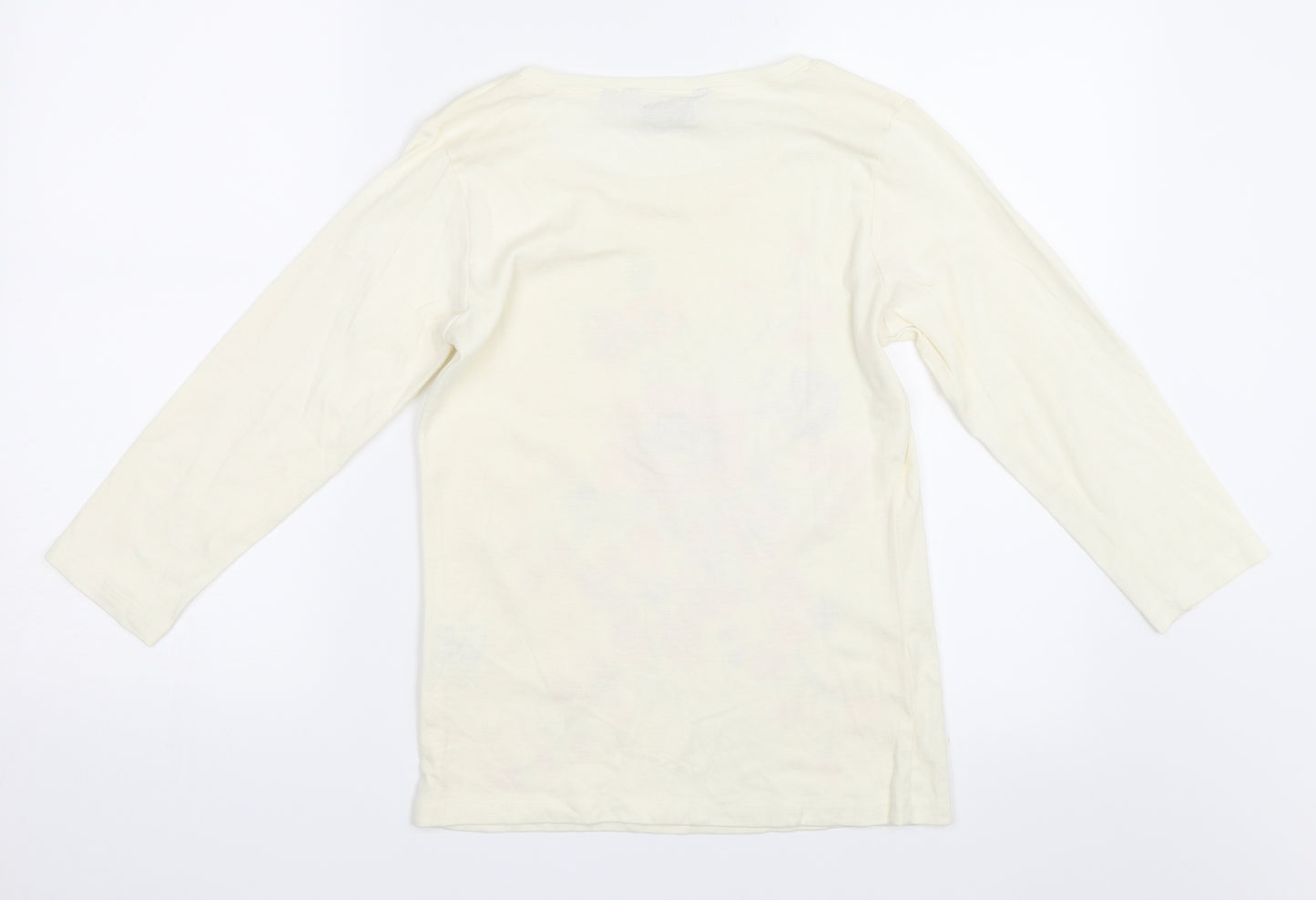 EWM Womens Ivory   Basic T-Shirt Size 10