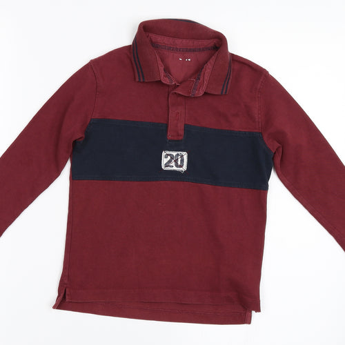 Preworn Boys Red   Basic T-Shirt Size 4 Years