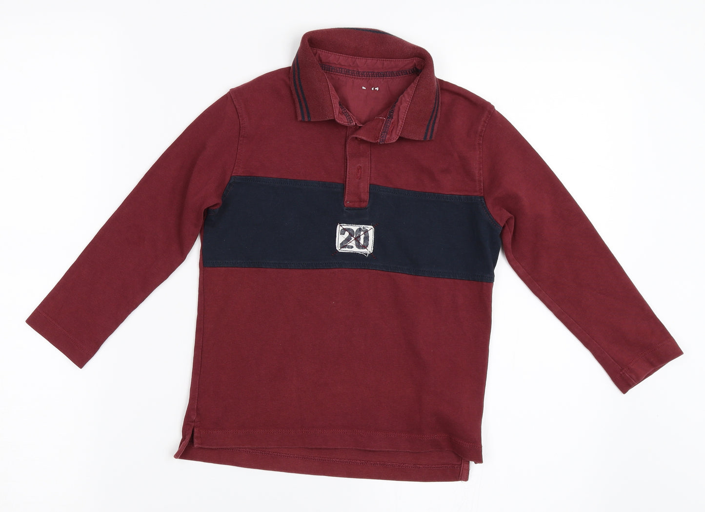 Preworn Boys Red   Basic T-Shirt Size 4 Years