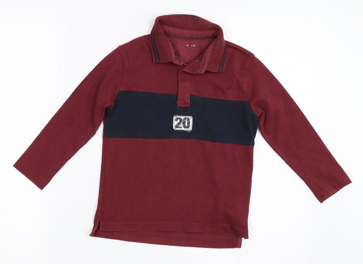 Preworn Boys Red   Basic T-Shirt Size 4 Years