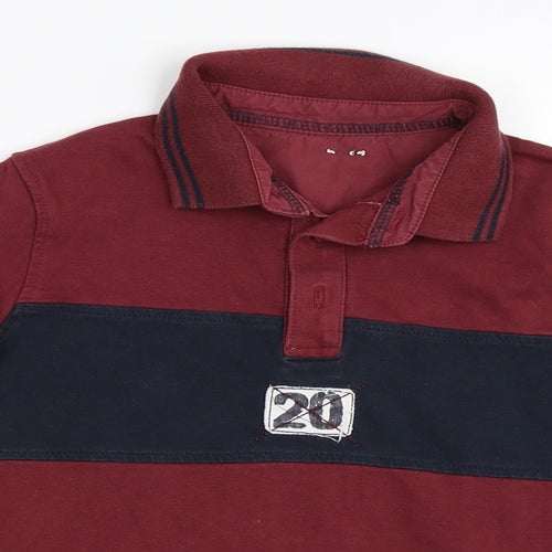 Preworn Boys Red   Basic T-Shirt Size 4 Years