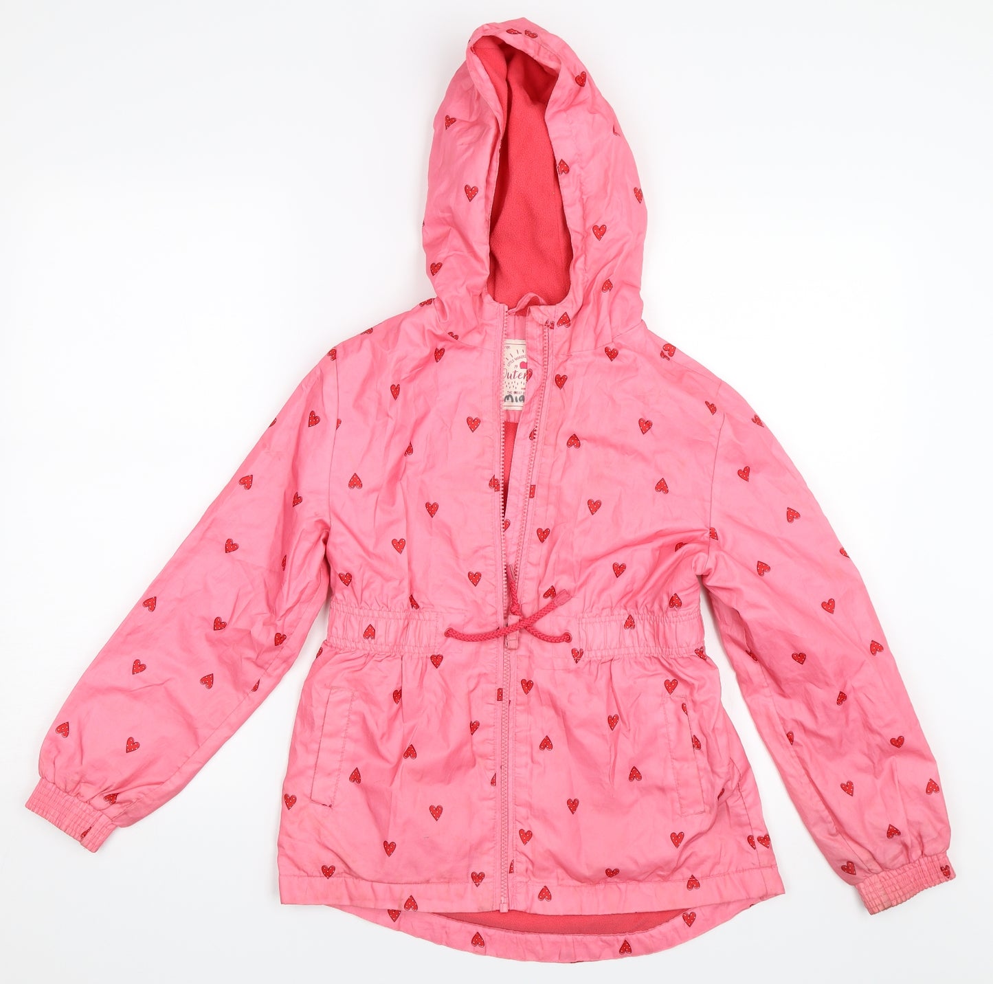 George Girls Pink   Rain Coat Coat Size 9-10 Years