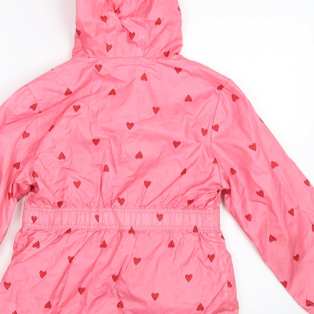 George Girls Pink   Rain Coat Coat Size 9-10 Years